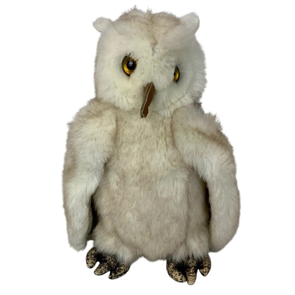 Vintage Gund Plush Snowy Owl 1987 Stuffed Animal Toy White Beige - Picture 1 of 8